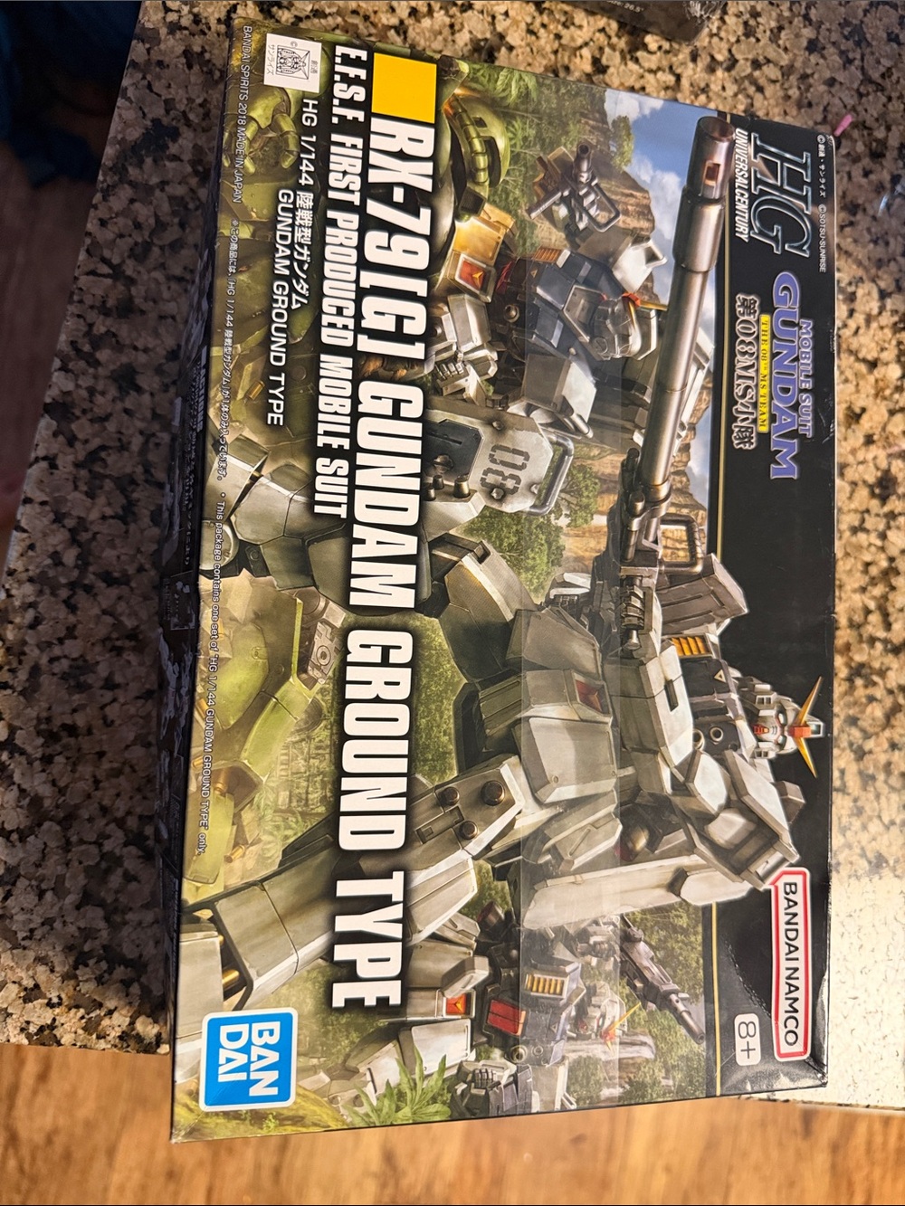 Bandai Gundam RX-79(G) Ground Type Model Kit - Gray/Green